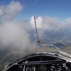 Flugwegposition um 15:24:15: Aufgenommen in der Nähe von Gemeinde Flaurling, Österreich in 3112 Meter